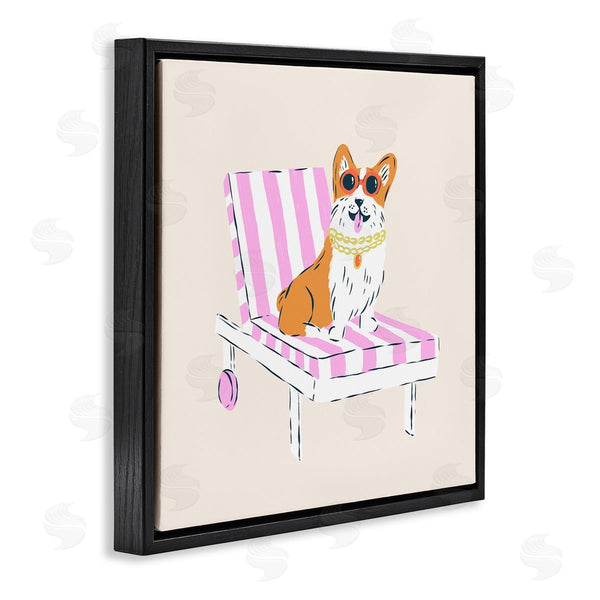 Stupell Industries Krissy Mast | Corgi In Lounge Chair