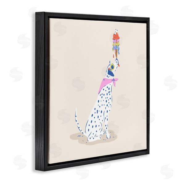 Stupell Industries Krissy Mast | Dalmatian & Dripping Ice Cream