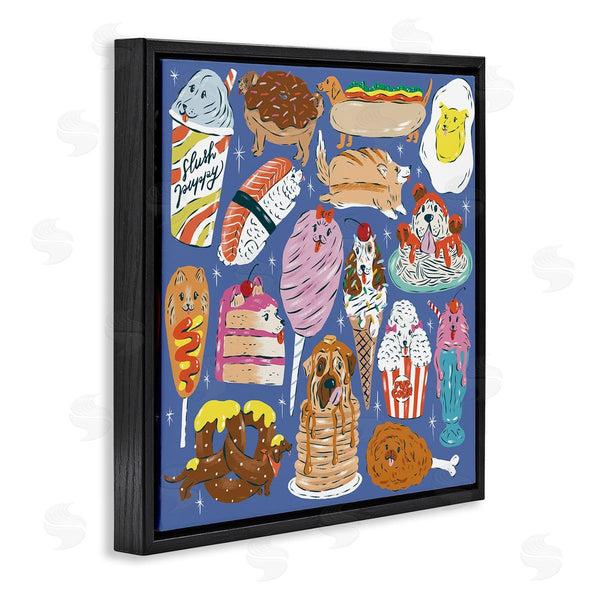 Stupell Industries Krissy Mast | Dog Foods Puzzle Illustration