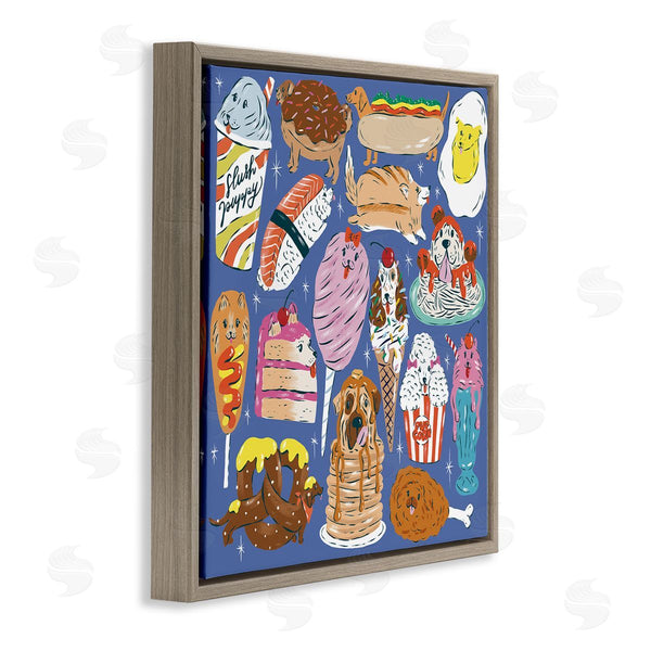 Stupell Industries Krissy Mast | Dog Foods Puzzle Illustration