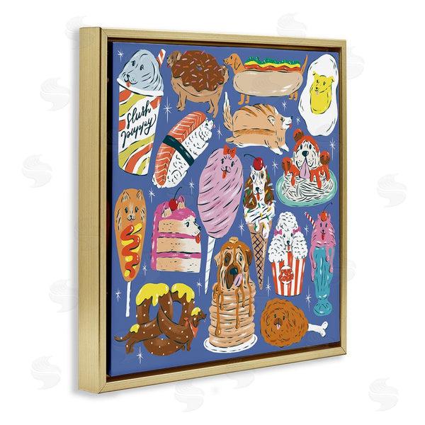 Stupell Industries Krissy Mast | Dog Foods Puzzle Illustration
