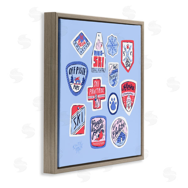 Stupell Industries Krissy Mast | Dog Ski Tickets Placement