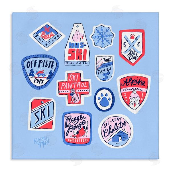 stupell industries Krissy Mast | Dog Ski Tickets Placement