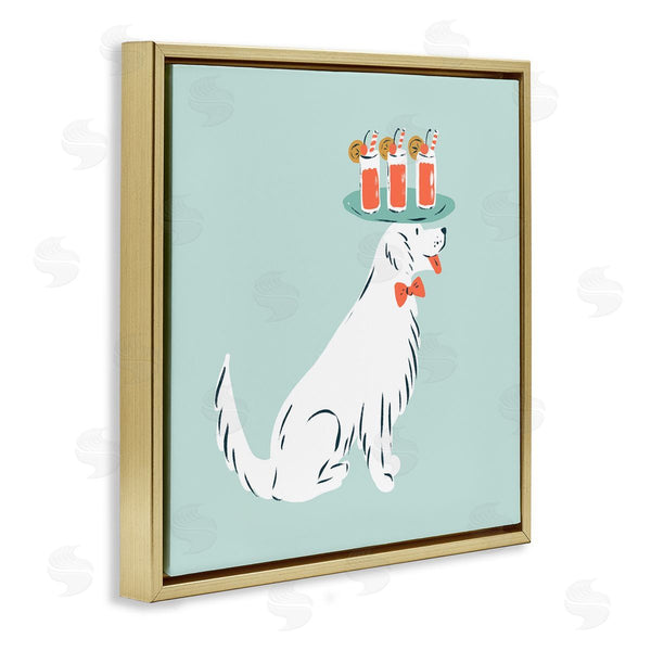 Stupell Industries Krissy Mast | Drink Tray Dog Server