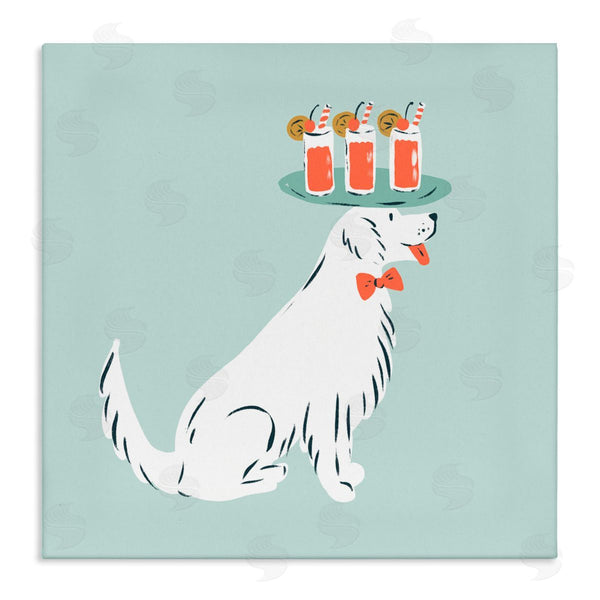 stupell industries Krissy Mast | Drink Tray Dog Server