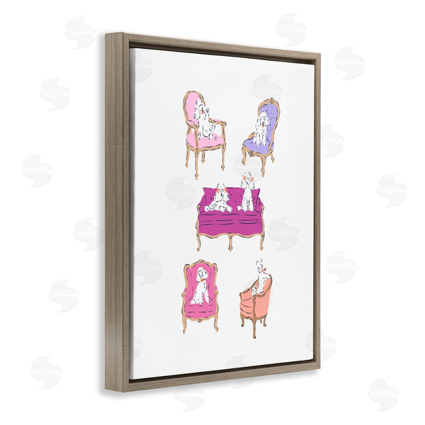 Stupell Industries Krissy Mast | French Chairs And Poodles
