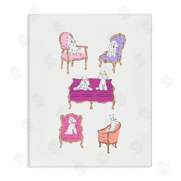 stupell industries Krissy Mast | French Chairs and Poodles