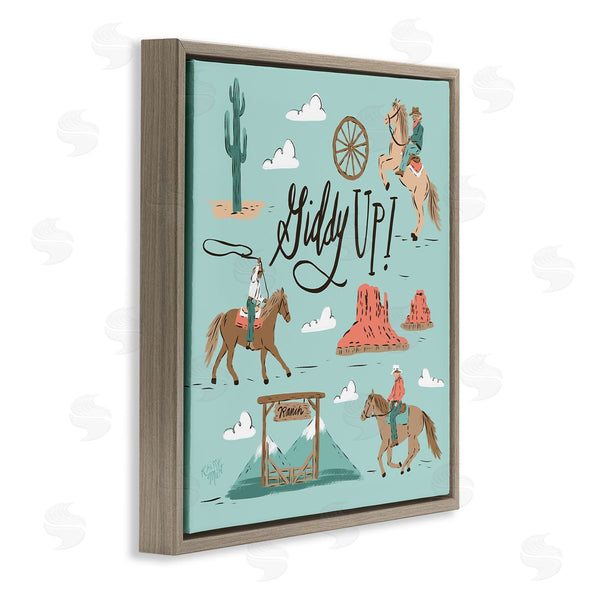 Stupell Industries Krissy Mast | Giddy Up Cowboys & Ranch
