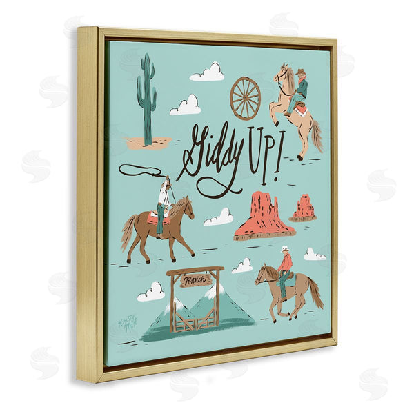 Stupell Industries Krissy Mast | Giddy Up Cowboys & Ranch
