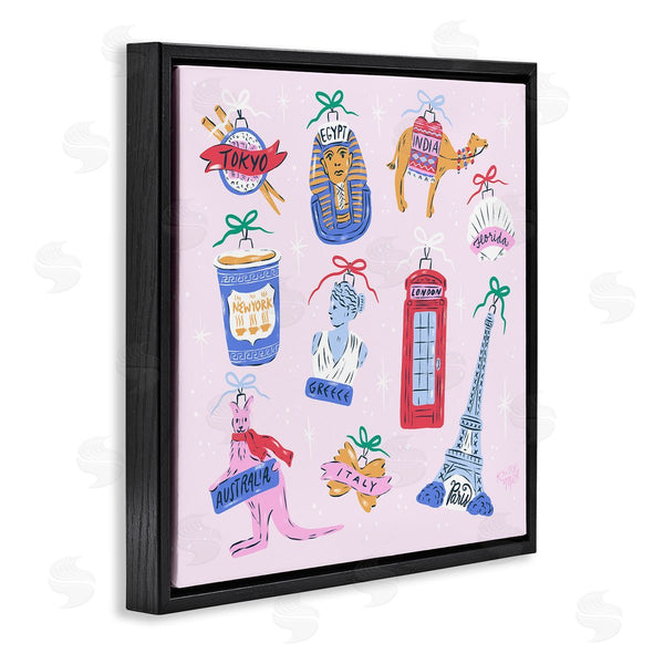 Stupell Industries Krissy Mast | Global Travel Ornaments Wall Art
