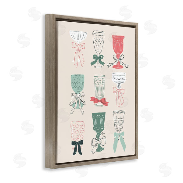 Stupell Industries Krissy Mast | Holiday Cocktail Chalice & Goblets