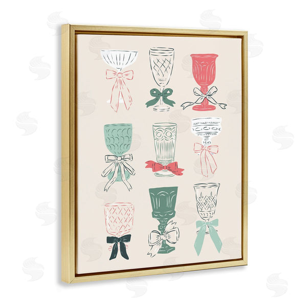 Stupell Industries Krissy Mast | Holiday Cocktail Chalice & Goblets