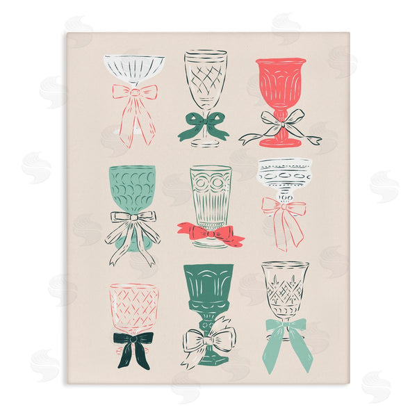 stupell industries Krissy Mast | Holiday Cocktail Chalice & Goblets