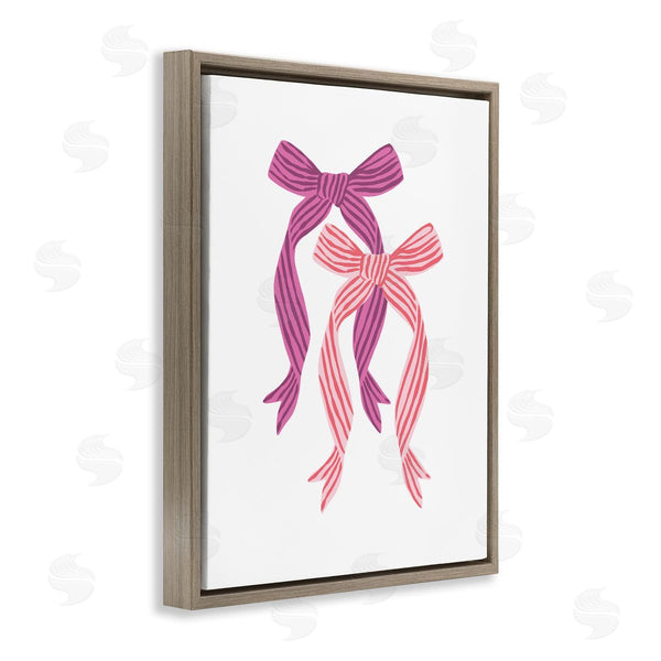 Stupell Industries Krissy Mast | Magenta & Red Double Bow