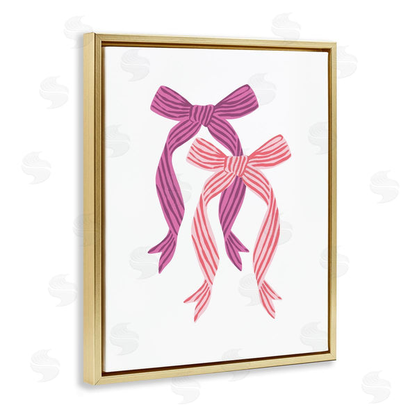 Stupell Industries Krissy Mast | Magenta & Red Double Bow