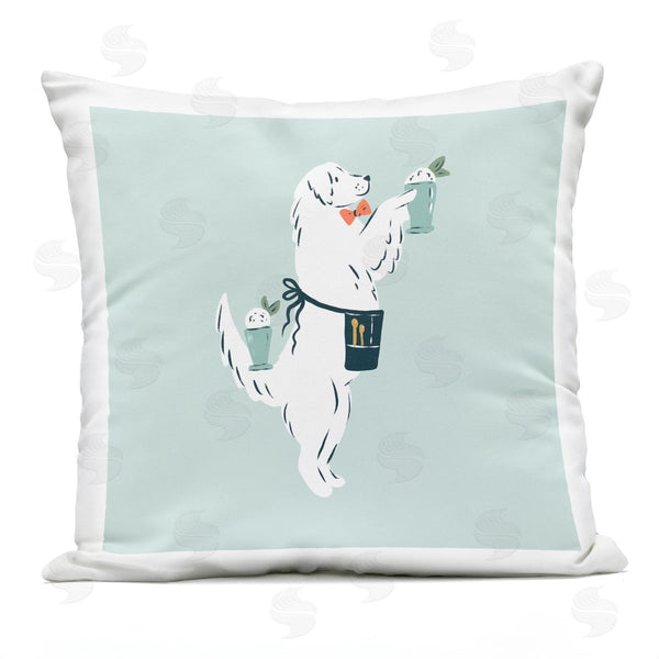 Stupell Industries Krissy Mast | Mint Julep Dog Printed Throw Pillow