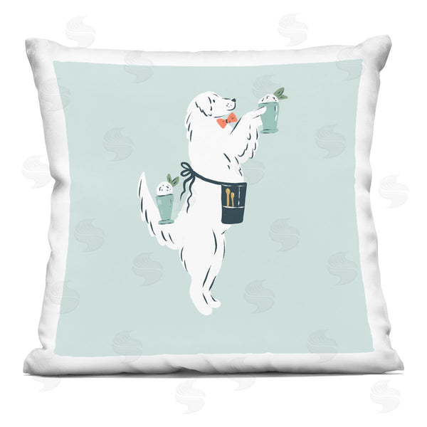 stupell industries Krissy Mast | Mint Julep Dog Printed Throw Pillow