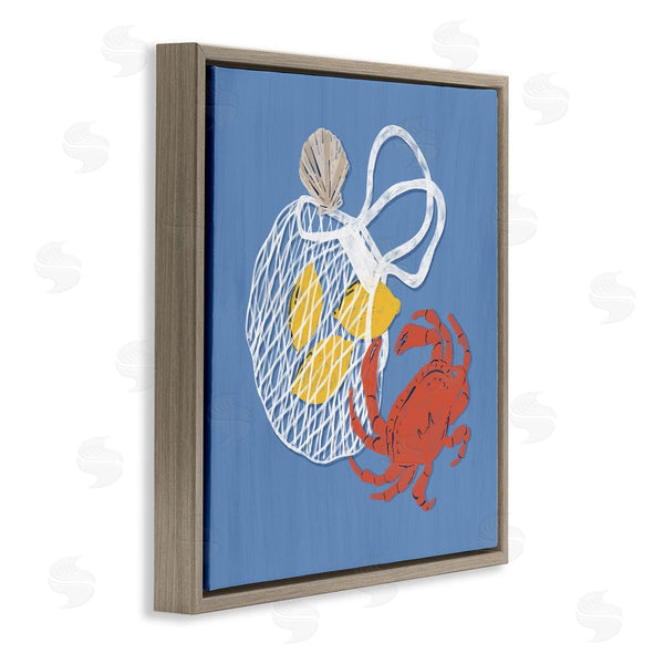 Stupell Industries Krissy Mast | Nautical Crab & Lemons Wall Art