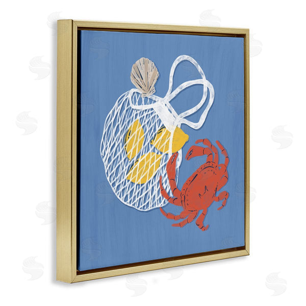 Stupell Industries Krissy Mast | Nautical Crab & Lemons Wall Art
