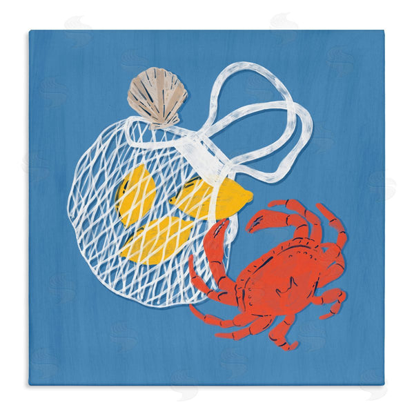stupell industries Krissy Mast | Nautical Crab & Lemons Wall Art