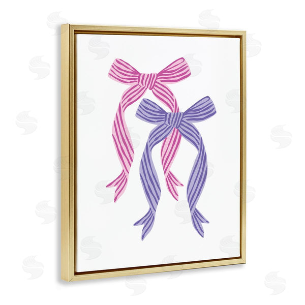 Stupell Industries Krissy Mast | Pink And Purple Double Bow