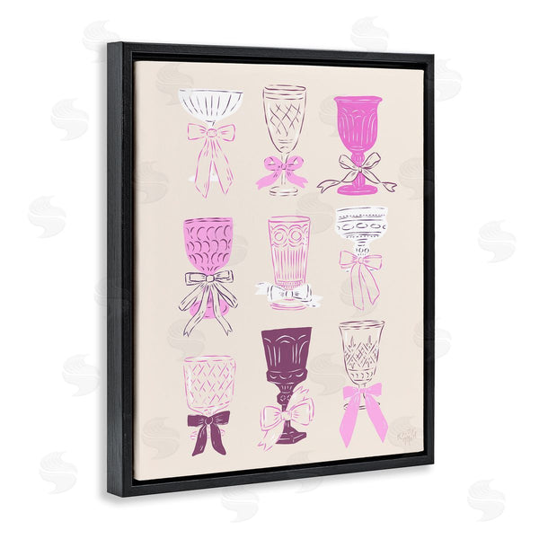 Stupell Industries Krissy Mast | Pink Purple Cocktail Chalices
