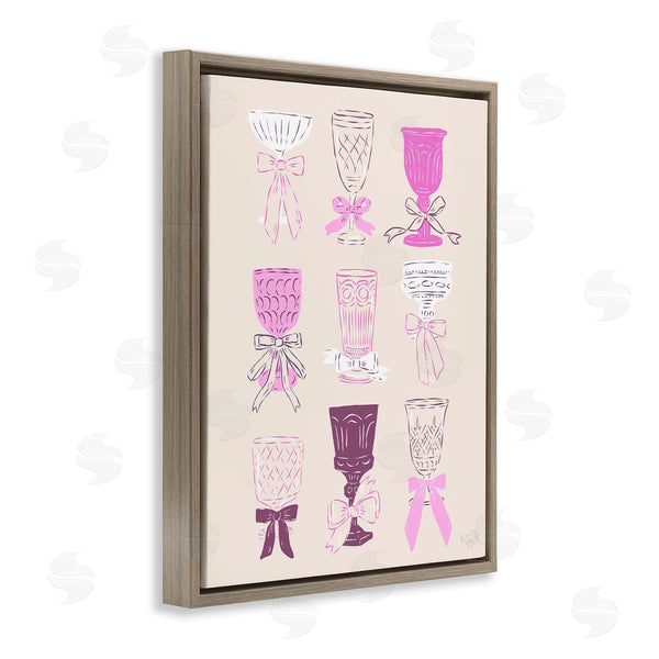 Stupell Industries Krissy Mast | Pink Purple Cocktail Chalices