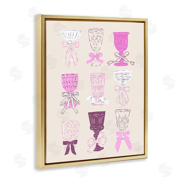 Stupell Industries Krissy Mast | Pink Purple Cocktail Chalices