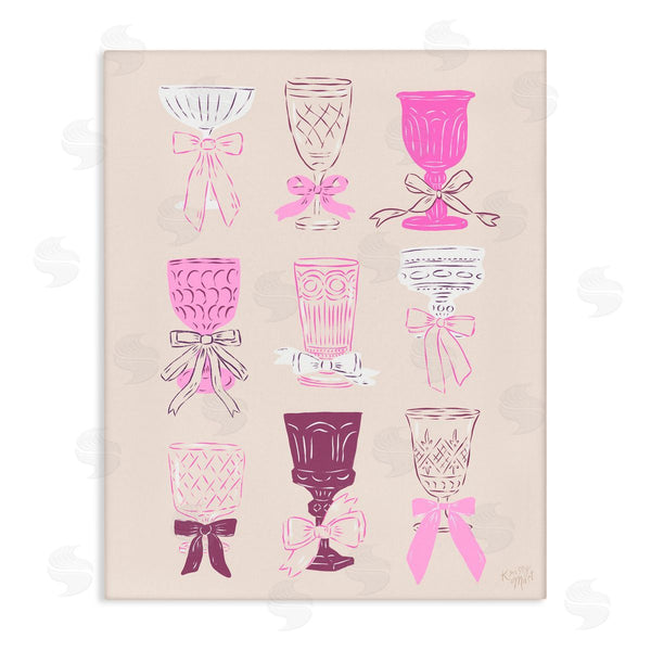 stupell industries Krissy Mast | Pink Purple Cocktail Chalices