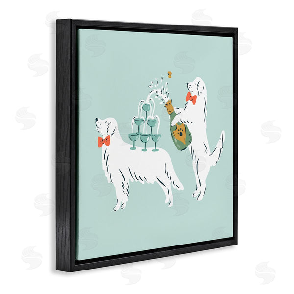 Stupell Industries Krissy Mast | Popping Champagne Dogs