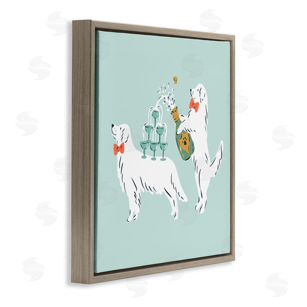 Stupell Industries Krissy Mast | Popping Champagne Dogs