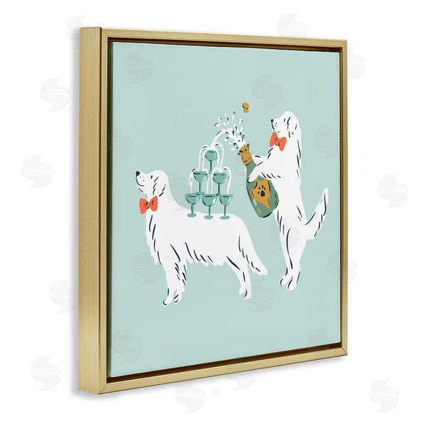 Stupell Industries Krissy Mast | Popping Champagne Dogs