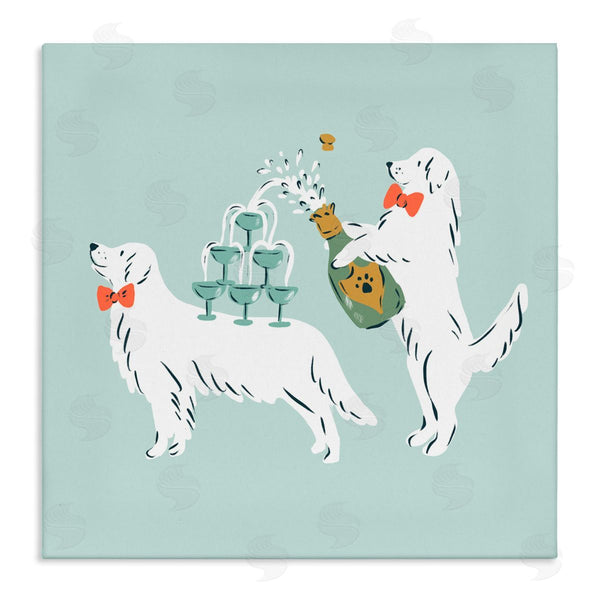 stupell industries Krissy Mast | Popping Champagne Dogs