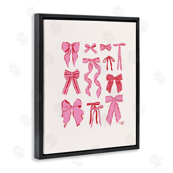 Stupell Industries Krissy Mast | Simple Red And Pink Bows Wall Art