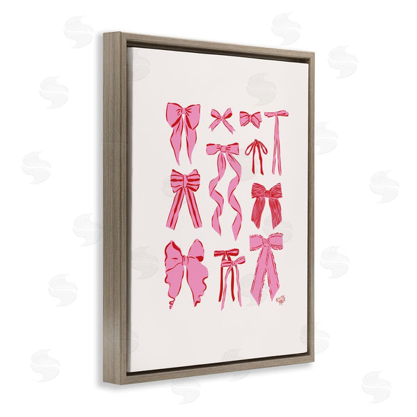 Stupell Industries Krissy Mast | Simple Red And Pink Bows Wall Art