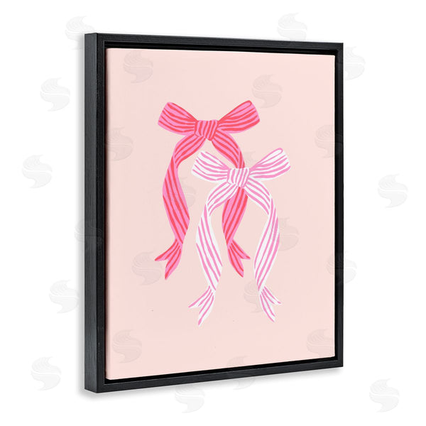 Stupell Industries Krissy Mast | Striped Bows On Pink