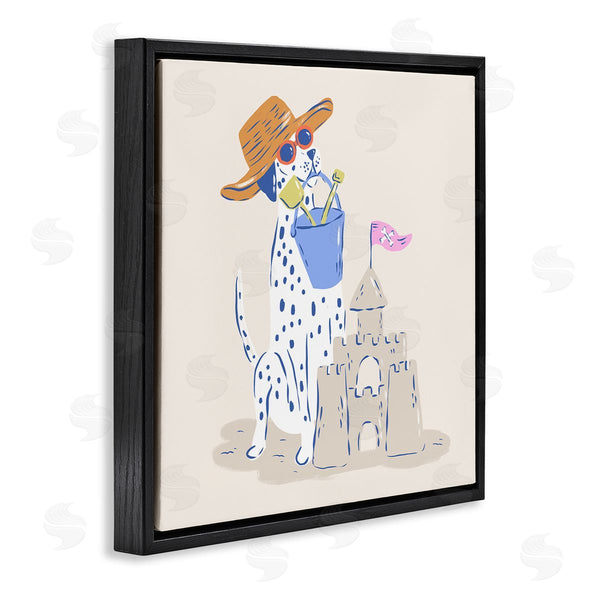 Stupell Industries Krissy Mast | Summer Sandcastle Dalmatian