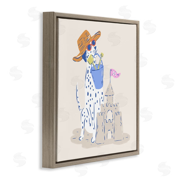 Stupell Industries Krissy Mast | Summer Sandcastle Dalmatian