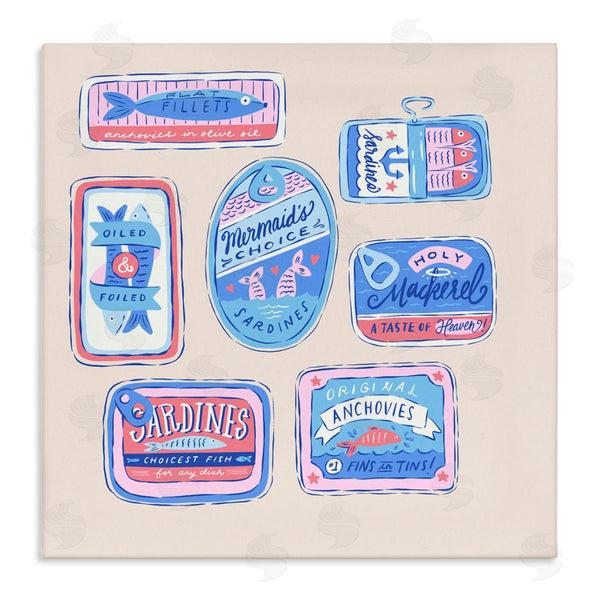 stupell industries Krissy Mast | Various Canned Fish Seafood