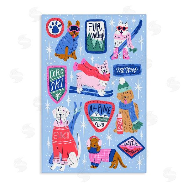 stupell industries Krissy Mast | Winter Ski Dogs Collage