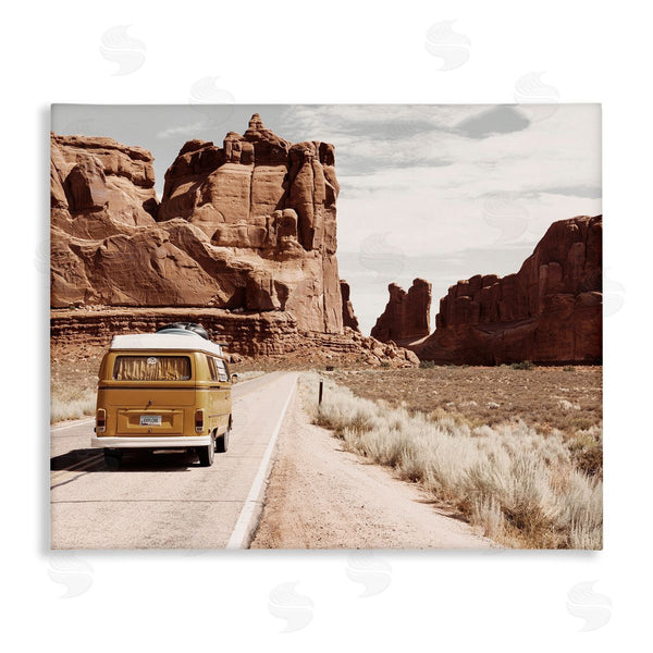 stupell industries Krista Broadway | Desert Cliffs Road Trip Van Wall Art