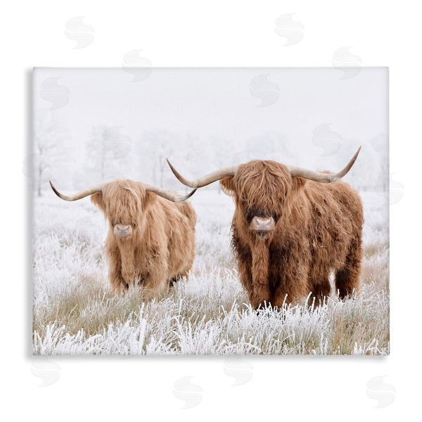 stupell industries Krista Broadway | Longhorn Cows in Snow