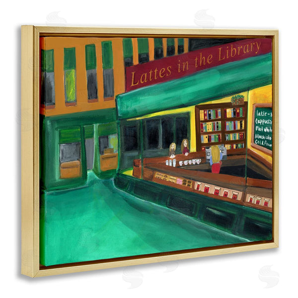 Stupell Industries Kristal Clifford | Lattes In The Library