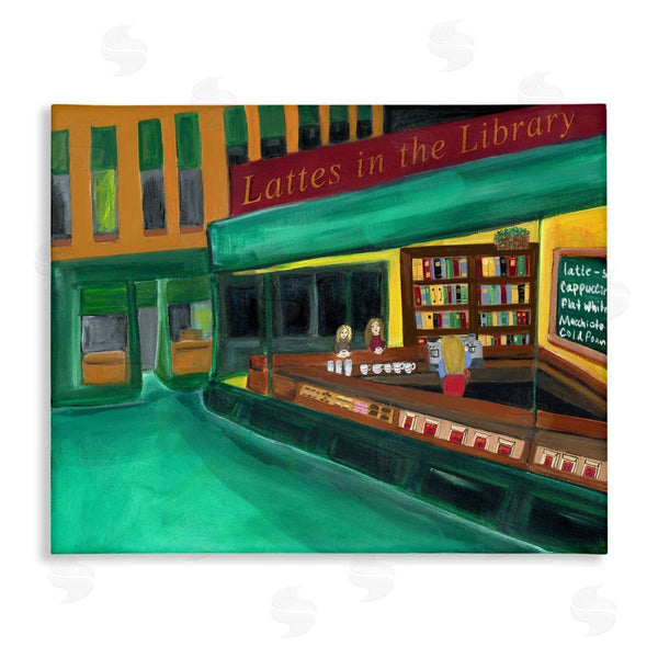 stupell industries Kristal Clifford | Lattes In The Library