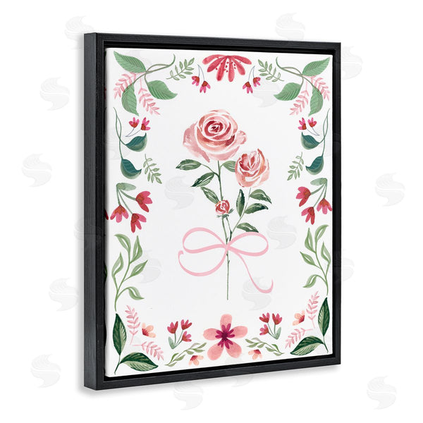 Stupell Industries Kristen Brockmon | Delicate Roses Floral Border