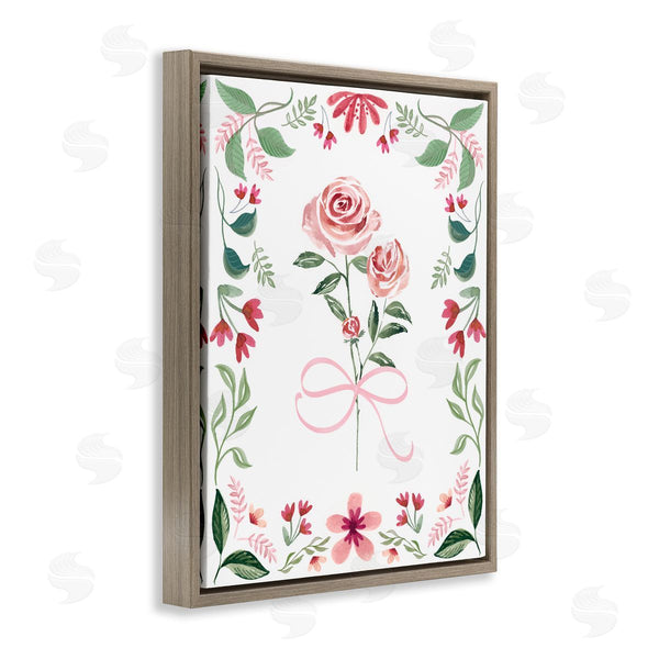 Stupell Industries Kristen Brockmon | Delicate Roses Floral Border