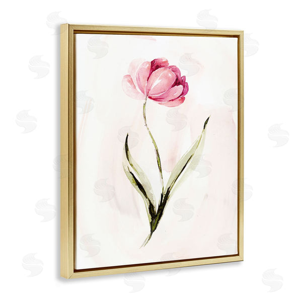 Stupell Industries Kristen Brockmon | Modern Pink Blossom Sprig Wall Art