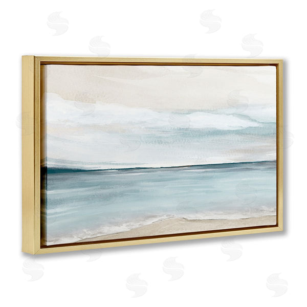 Stupell Industries Kristen Brockmon | Muted Soft Watercolor Beach