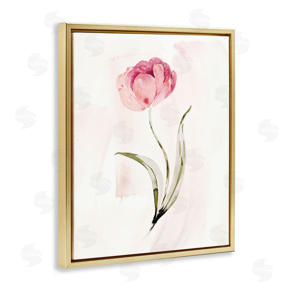 Stupell Industries Kristen Brockmon | Pink Blossom With Leaves Wall Art