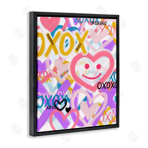 Stupell Industries Kristen Brockmon | Xoxo Urban Heart Shapes Wall Art